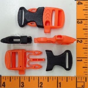 Fastex Jet Side Release Whistleloc 3/4